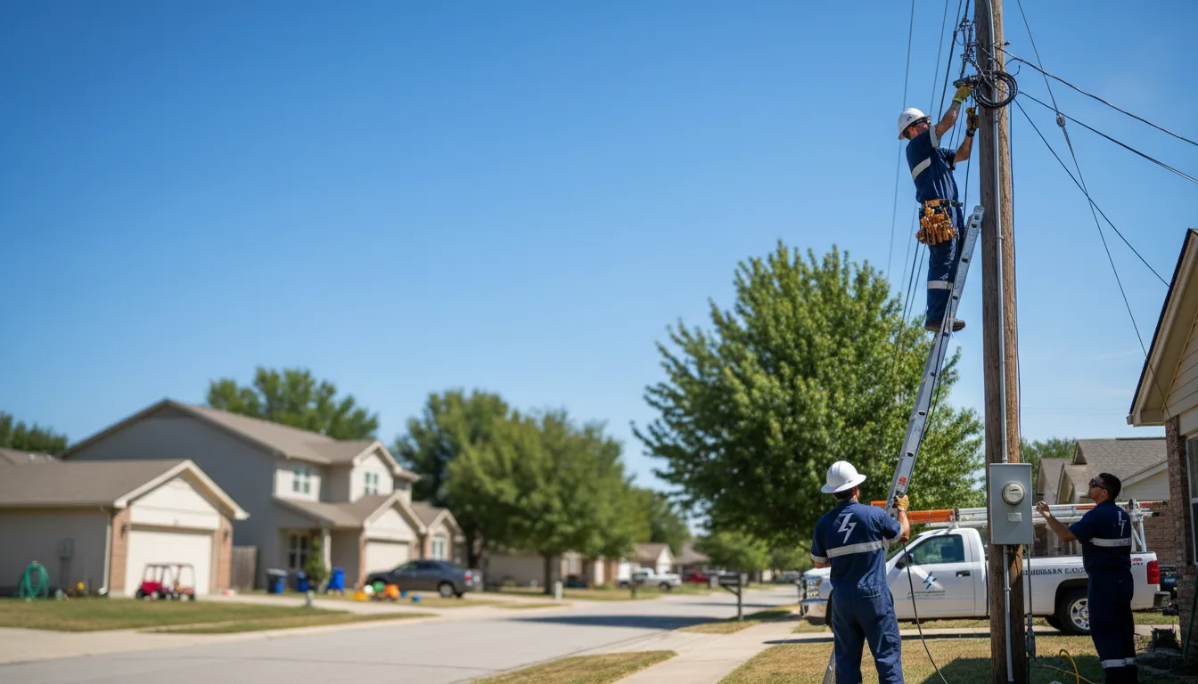 Residential electrician providing installation services in Bronson, IA